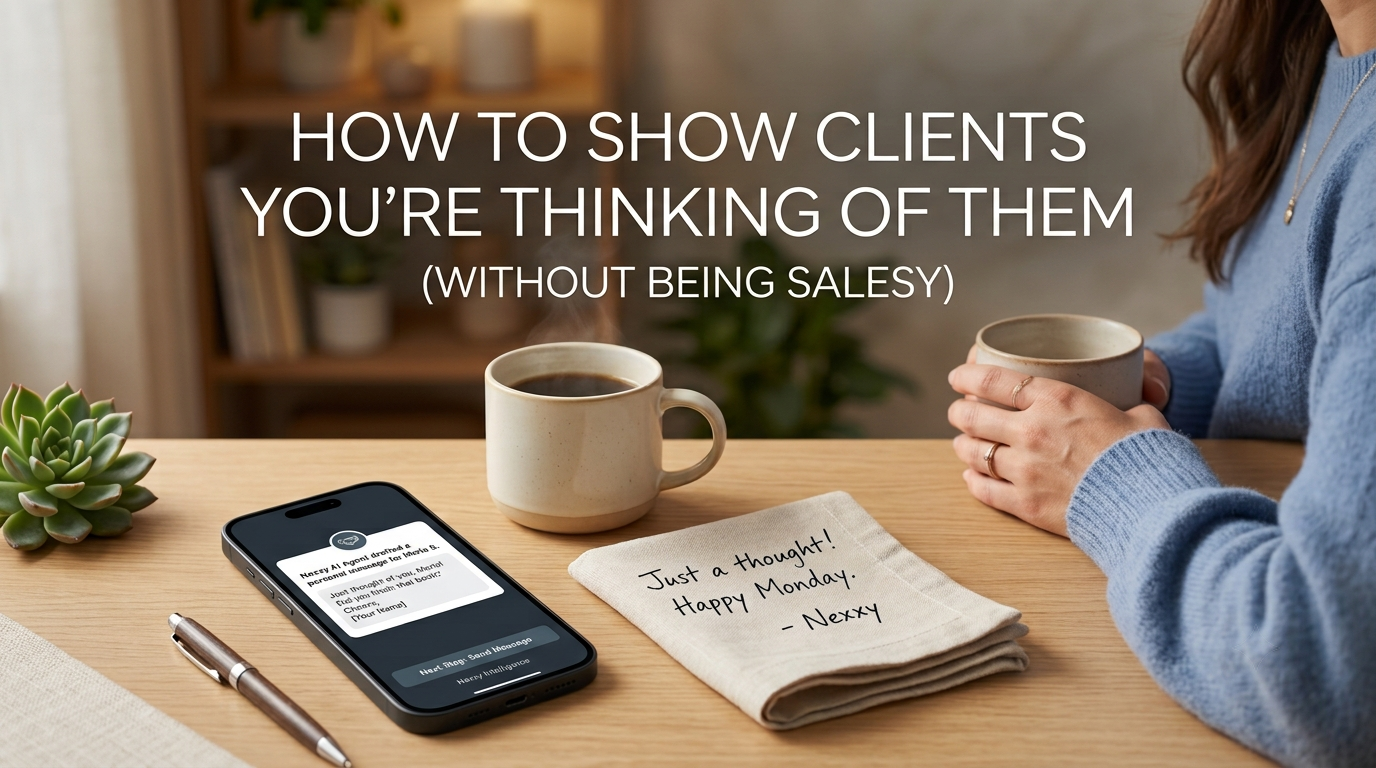 How to Show Clients You're Thinking of Them (Without Being Salesy)