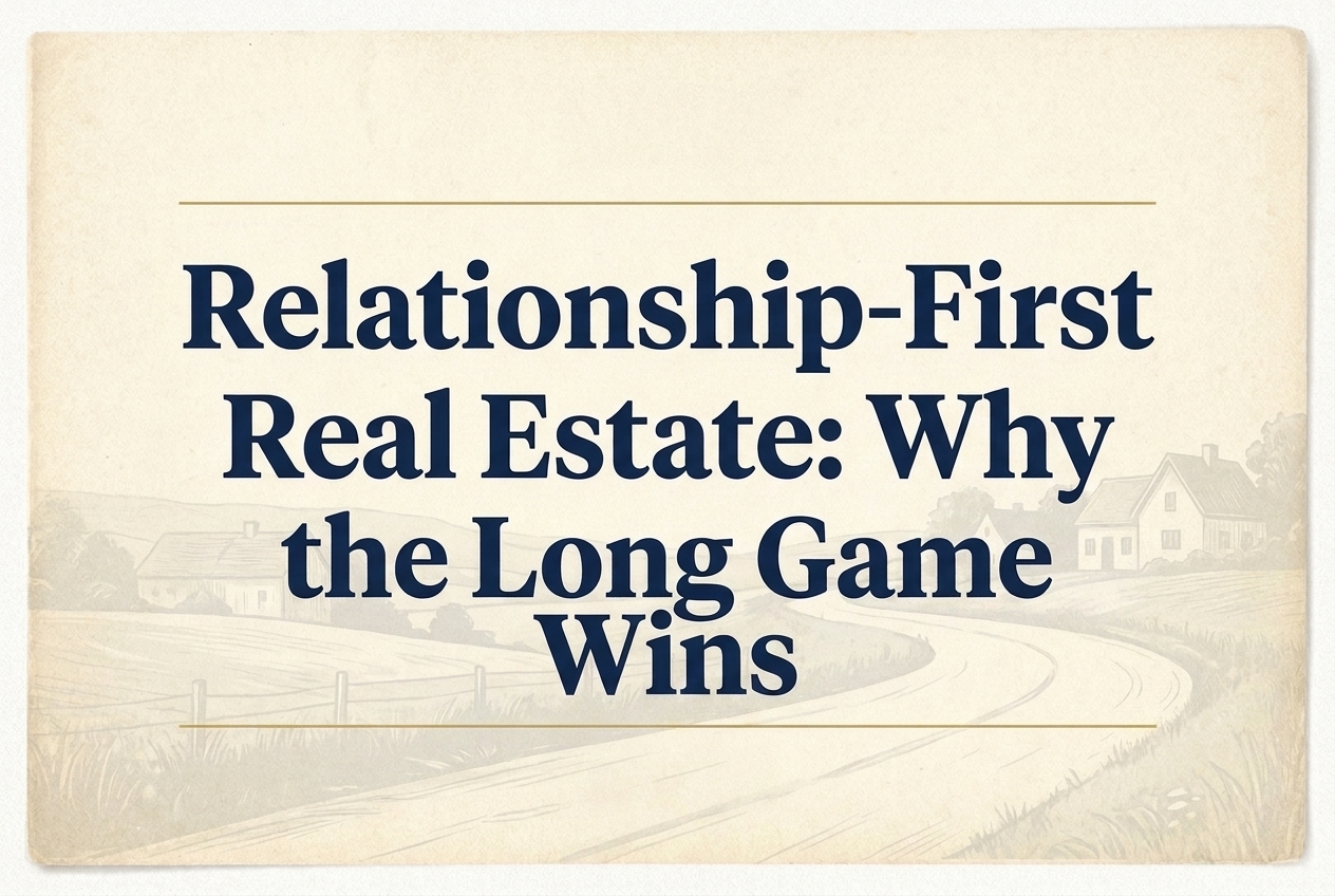 Relationship-First Real Estate Agents: Why the Long Game Wins