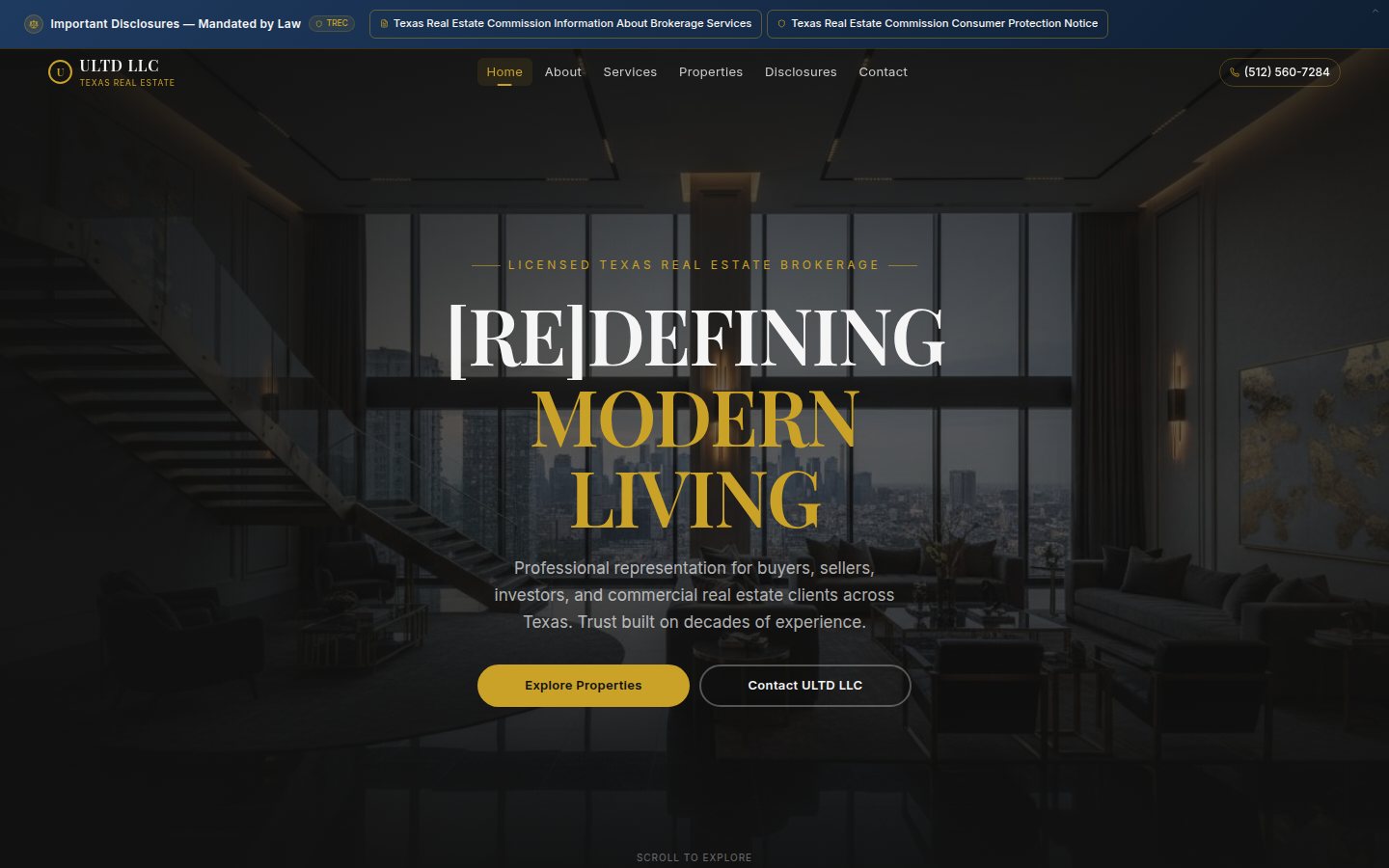 ULTD LLC luxury real estate portal